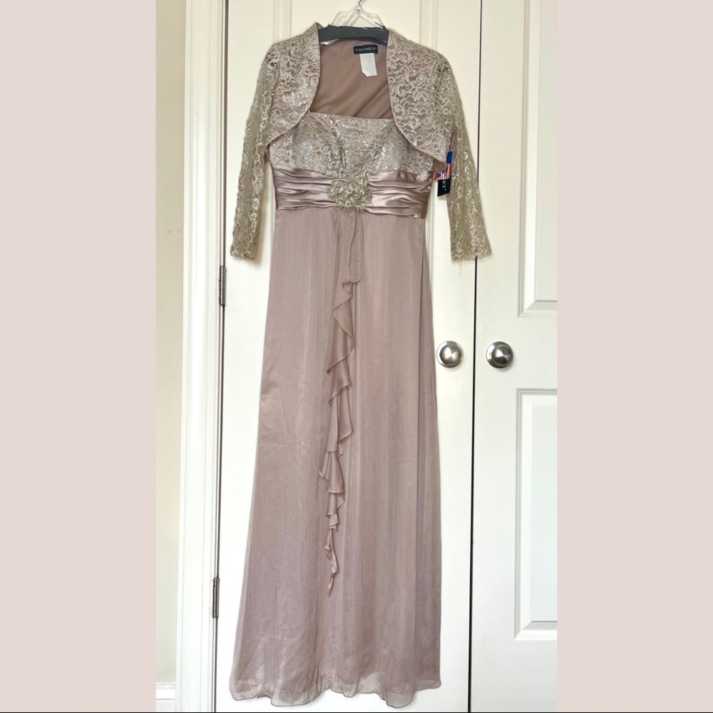 Champaign Cachet Designer Formal dress